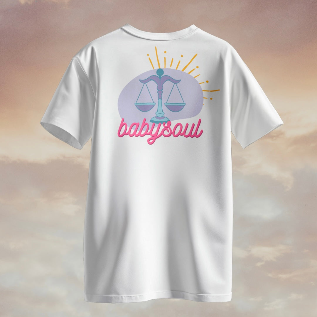 Babysoul T-Shirt Sternzeichen Waage Oversized T-Shirt – Biobaumwolle, fair & voller Bedeutung von babysoul