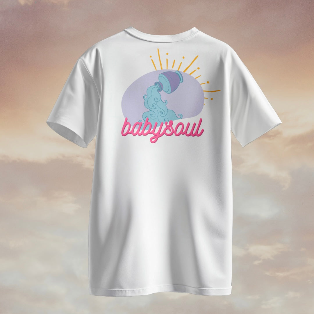 Babysoul T-Shirt Sternzeichen Wassermann Oversized T-Shirt – Biobaumwolle, fair & voller Bedeutung von babysoul