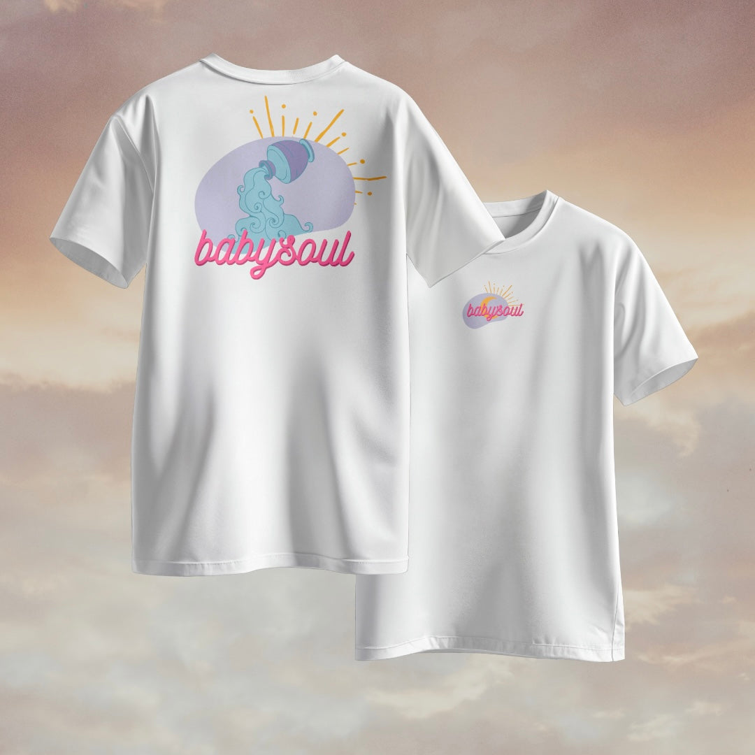 Babysoul T-Shirt Sternzeichen Wassermann Oversized T-Shirt – Biobaumwolle, fair & voller Bedeutung von babysoul